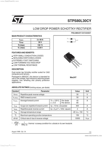  Datasheet Preview Page 1