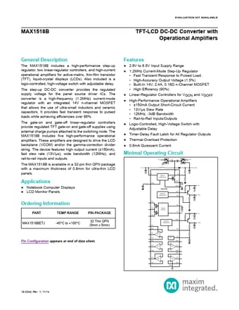  Datasheet Preview Page 1