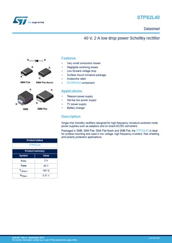  Datasheet Preview Page 1