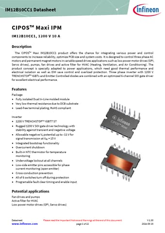  Datasheet Preview Page 1