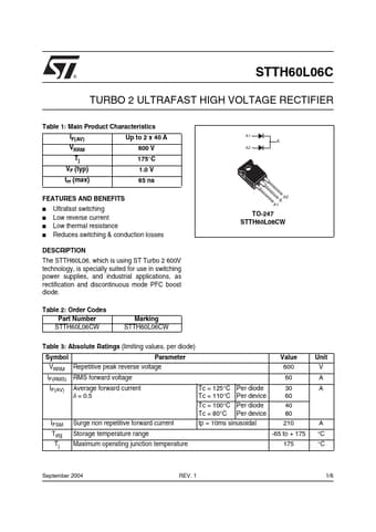  Datasheet Preview Page 1