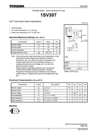  Datasheet Preview Page 1