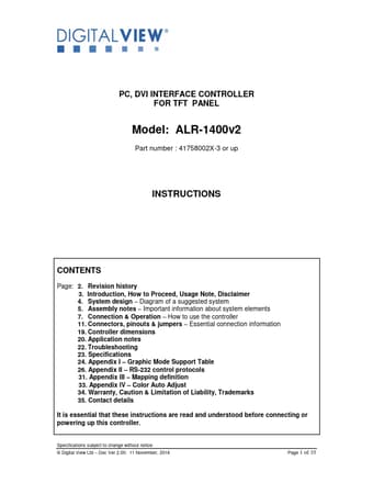  Datasheet Preview Page 1