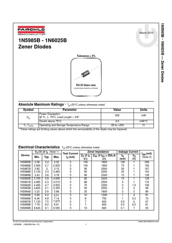  Datasheet Preview Page 1