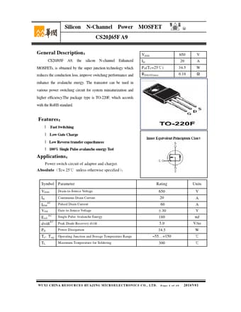  Datasheet Preview Page 1