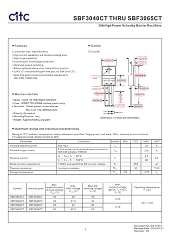  Datasheet Preview Page 1