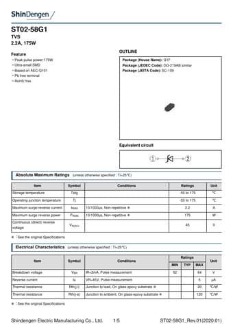  Datasheet Preview Page 1