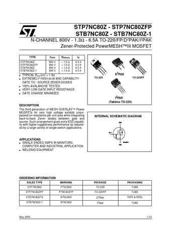  Datasheet Preview Page 1