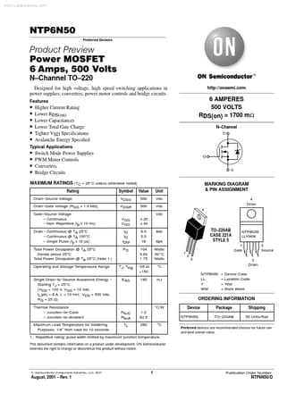  Datasheet Preview Page 1