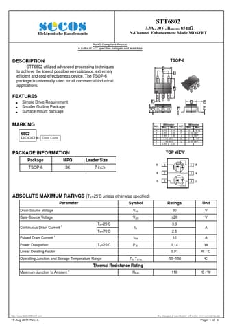  Datasheet Preview Page 1