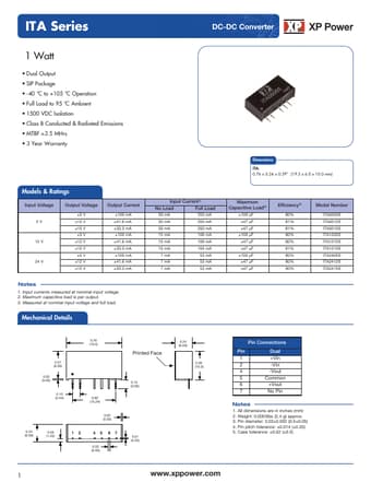  Datasheet Preview Page 1