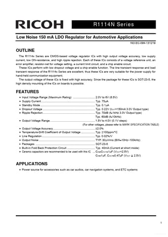  Datasheet Preview Page 1