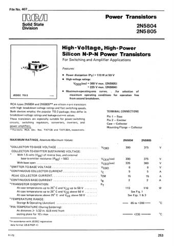  Datasheet Preview Page 1