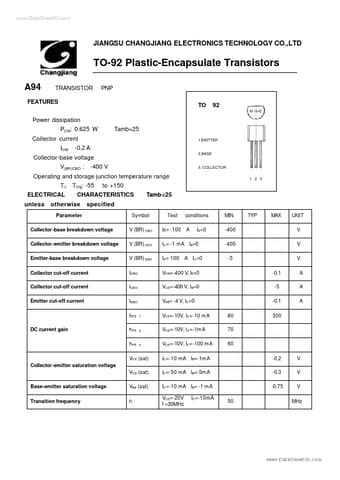  Datasheet Preview Page 1