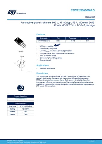 Datasheet Preview Page 1