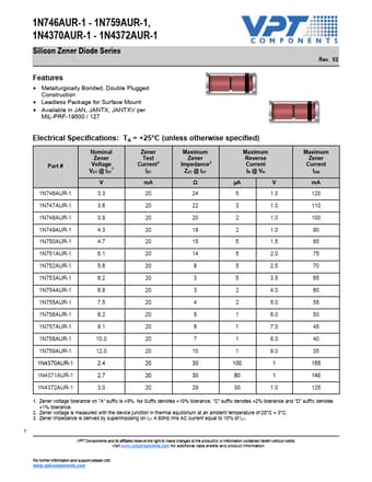  Datasheet Preview Page 1