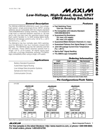  Datasheet Preview Page 1
