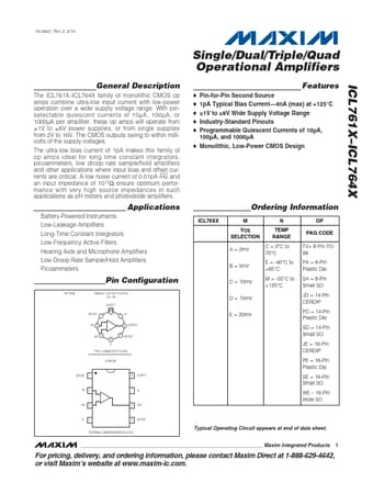  Datasheet Preview Page 1