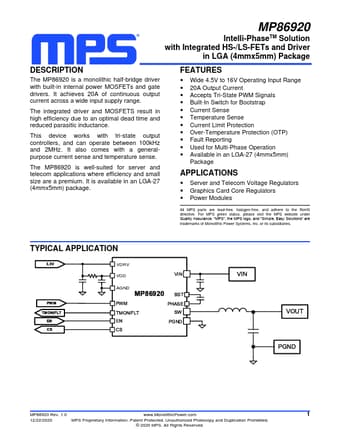  Datasheet Preview Page 1