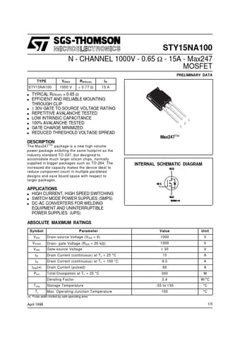  Datasheet Preview Page 1
