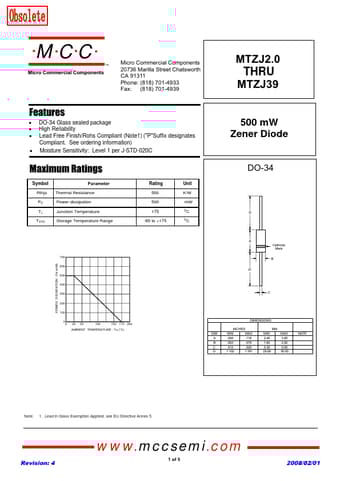  Datasheet Preview Page 1