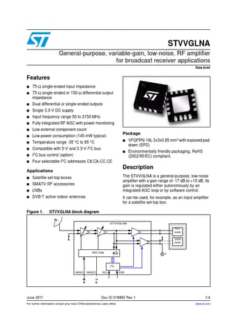  Datasheet Preview Page 1