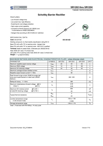  Datasheet Preview Page 1