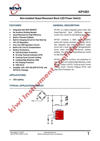  Datasheet Preview Page 1