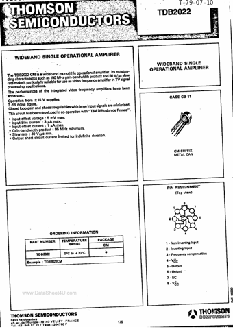  Datasheet Preview Page 1