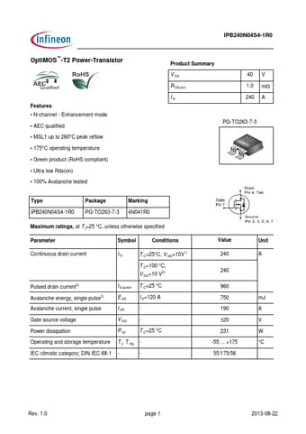  Datasheet Preview Page 1