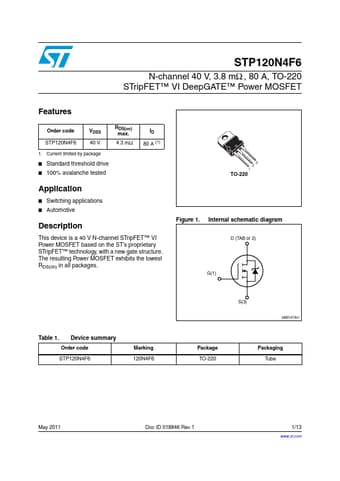  Datasheet Preview Page 1