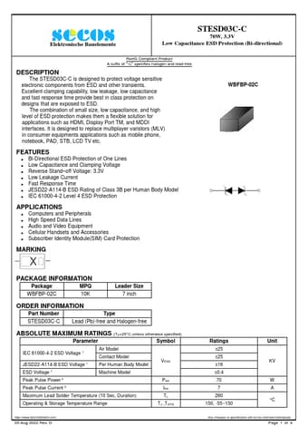  Datasheet Preview Page 1