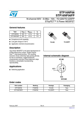  Datasheet Preview Page 1