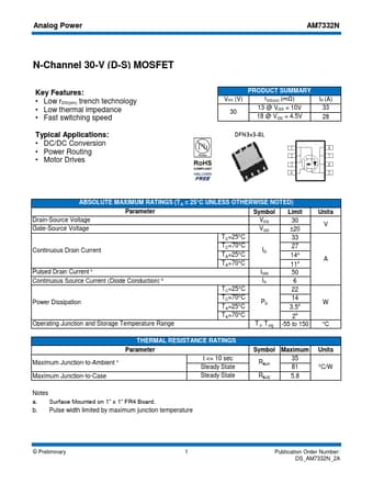  Datasheet Preview Page 1