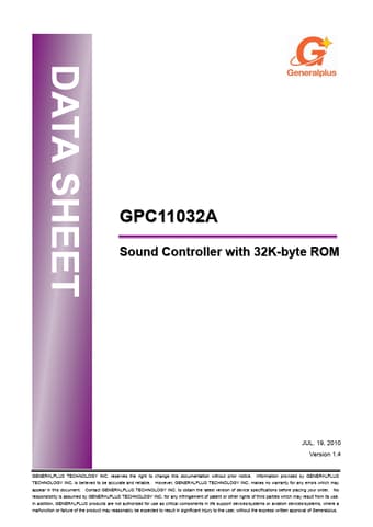  Datasheet Preview Page 1