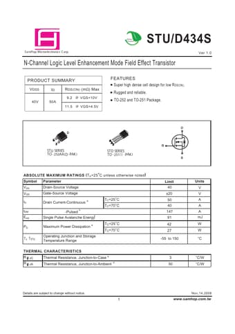  Datasheet Preview Page 1