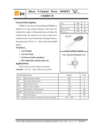  Datasheet Preview Page 1