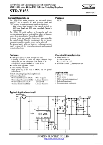  Datasheet Preview Page 1