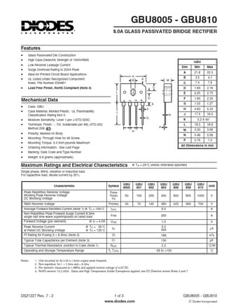  Datasheet Preview Page 1