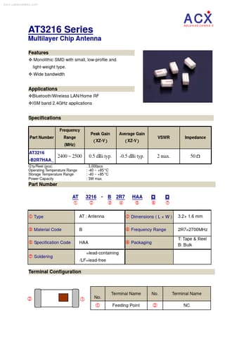  Datasheet Preview Page 1