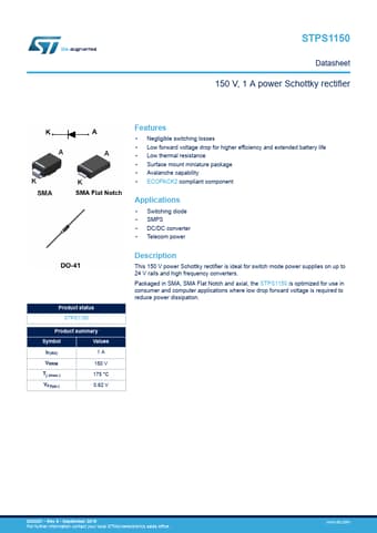  Datasheet Preview Page 1