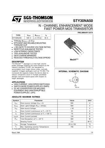  Datasheet Preview Page 1