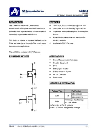  Datasheet Preview Page 1