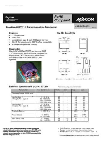  Datasheet Preview Page 1