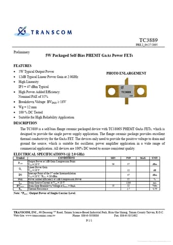  Datasheet Preview Page 1