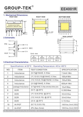  Datasheet Preview Page 1
