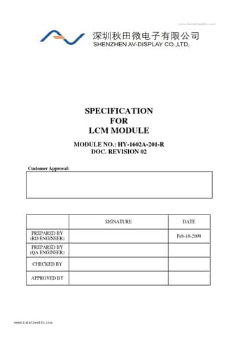  Datasheet Preview Page 1