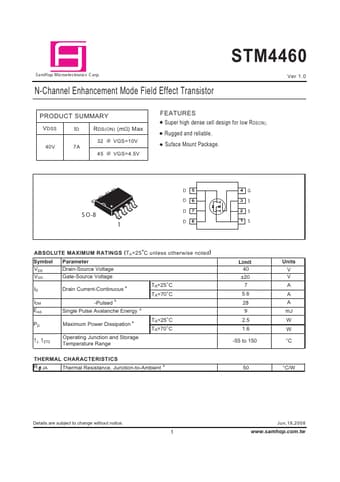  Datasheet Preview Page 1