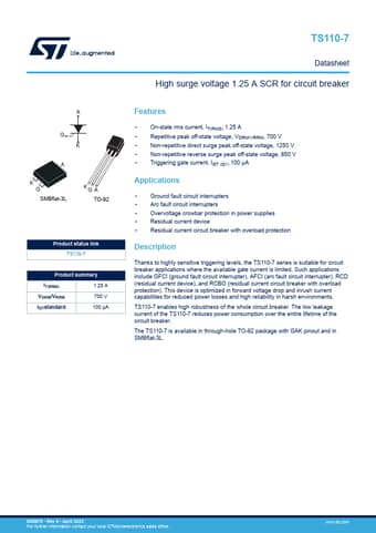  Datasheet Preview Page 1