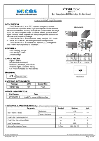  Datasheet Preview Page 1